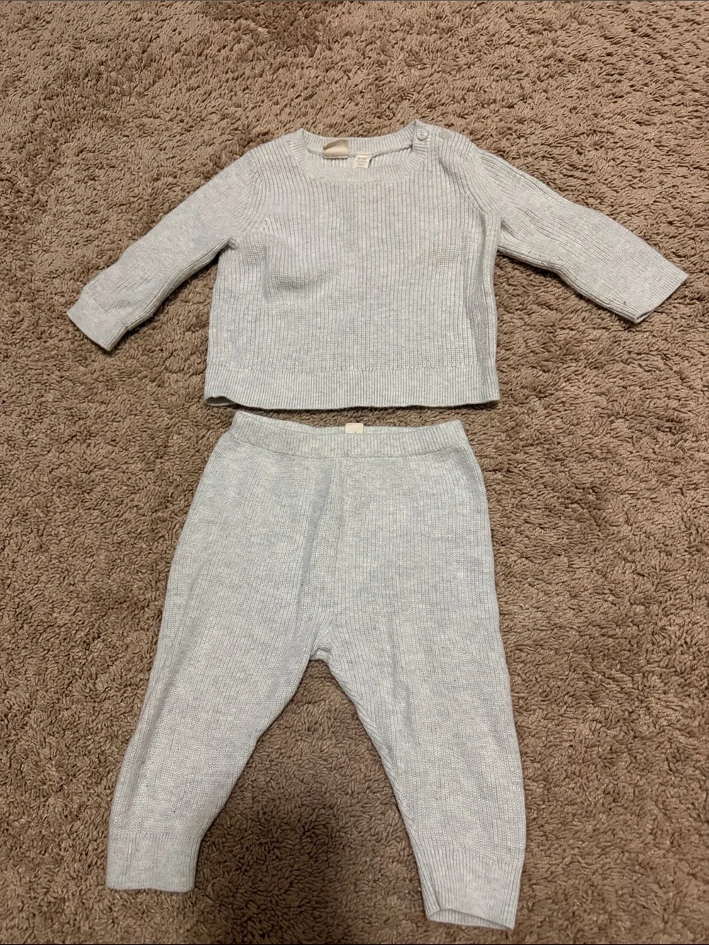 Baby Gap Knit Leggings Set - Light Gray